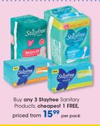 Stayfree Sanitary Products-Per Pack