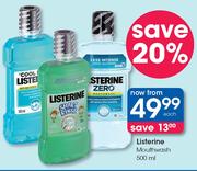 2Listerine Mouthwash-500ml Each