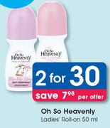 Oh So Heavenly Ladies Roll On-2x50ml