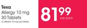 Texa Allergy 10 mg 30 Tablets-Per Pack