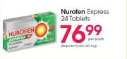 Nurofen Express 24 Tablets-Per Pack