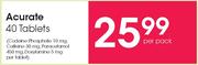 Acurate 40 Tablets-Per Pack