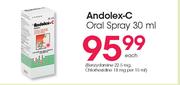 Andolex-C Oral Spray-30ml Each