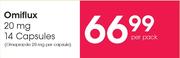 Omiflux 20 mg 14 Capsules-Per Pack
