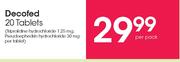 Decofed 20 Tablets-Per Pack