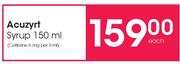 Acuzyrt Syrup-150ml Each