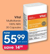 Vital Multivitamin 100% NRV 30 Capsules-Per Pack