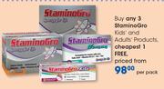StaminoGro Kids & Adults Products-Per Pack