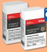 Vital Vitamin B-Complex 60 Capsules-Per Pack