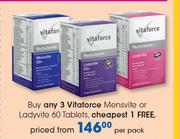 Vitaforce Mensvite Or Ladyvite 60 Tablets-Per Pack