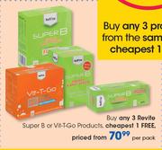 Revite Super B Or Vit-T-Go Products-Per Pack