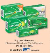 Berocca Effervescent Products (Excl.45 Pack)-Per Pack