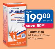 Pharmaton Multivitamin/Tonic 60 Capsules-Per Pack