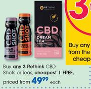 Rethink CBD Shots Or Teas-Each