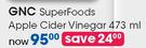 GNC Superfoods Apple Cider Vinegar-473ml Each