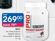 GNC Pro Performance Weight Gainer Chocolate Or Vanilla-1.1Kg Each
