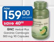 GNC Herbal Plus Garcinia Cambogia 500mg, 90 Capsules-Per Pack