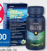 GNC Triple Strength Fish Oil 30 Softgels-Per Pack