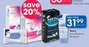 Tena Incontinence Products-Per Pack