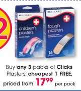 Clicks Plasters-Per Pack