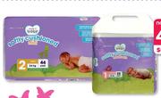 Clicks Softly Cushioned Disposable Nappies Value Pack Mini 44-Per Pack