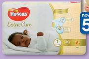 Huggies Extra Care New Baby Disposable Nappies Size 1 (42)-Per Pack