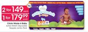 Clicks Made 4 Baby Active Stretch Disposable Nappies Jumbo Pack-Each