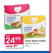 Clicks Made 4 Baby Teething Biscuits-170g Per Pack