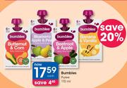 Bumbles Puree-110ml Each