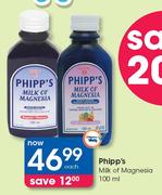 Phipp's Milk Of Magnesia-100ml Each
