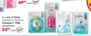 Clicks Soothers Or Teethers-Each