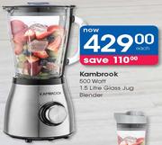 Kambrook 600 Watt Glass Jug Blender-1.5Ltr Each