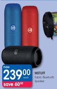 M Stuff Fabric Bluetooth Speaker-Each