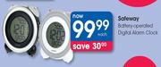 Safeway Battery Operated Digital Alarm Clock-Each