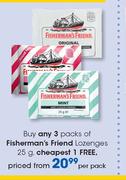 Fisherman's Friend Lozenges-25g Per Pack