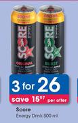 Score Energy Drink-3 x 500ml