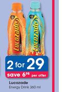 Lucozade Energy Drink-2 x 360ml