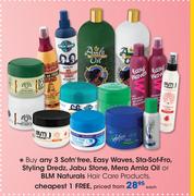 Sofn'Free,Easy Waves,Sta-Soft-Fro,Styling Dredz,Jabu Stone,Mera Amla Oil Or BLM Naturals Hair Care P
