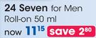 24 Seven For Men Roll-On-50ml