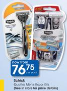 Schick Quattro Men's Razor Kits-Per Pack