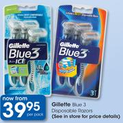 Gillette Blue 3 Disposable Razors-Per Pack