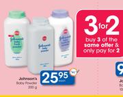 Johnson's Baby Powder-200g Each