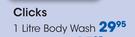 Clicks Body Wash-1Ltr Per Pack