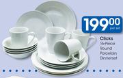Clicks 16 Piece Round Porcelain Dinner set-Per Set