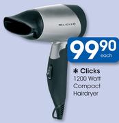 Clicks 1200 Watt Compact Hairdryer