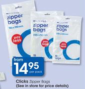 Clicks Zipper Bags-Per Pack