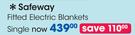 Safeway Fitted Electric Blankets Single