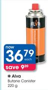 Alva Butane Canister-220g