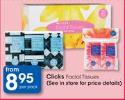 Clicks Facial Tissues-Per Pack