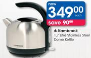 Kambrook 1.7Ltr Stainless Steel Dome Kettle